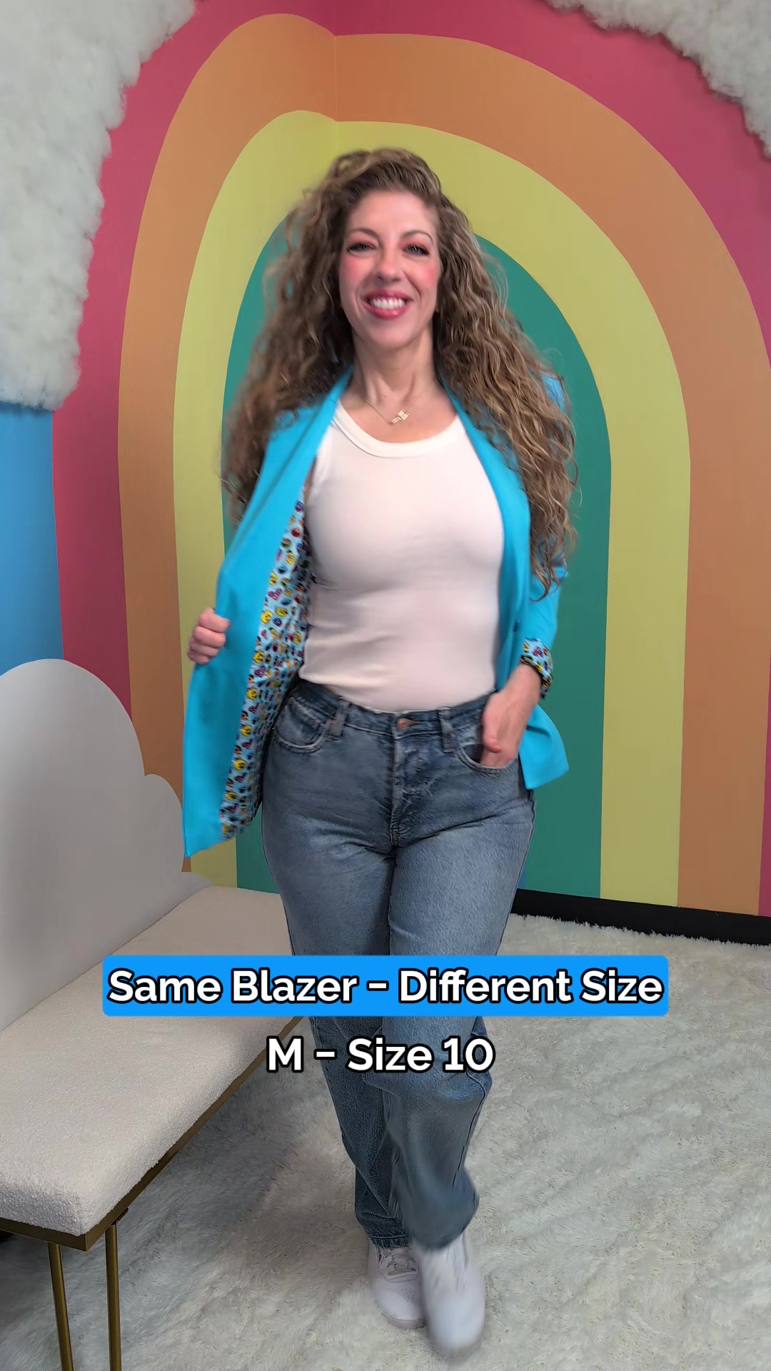 Take your office wardrobe to Sesame Street with this Women's Blue Sesame Street Blazer. Featuring subtle nods to beloved characters, this blazer blends playful nostalgia with professional polish. It's the perfect way to showcase your fun side while staying business-ready.